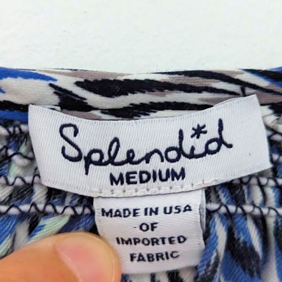 Splendid Dress Women's Size Medium Blue Midi - Picture 6 of 7